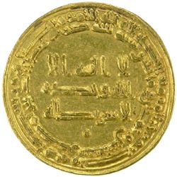 TULUNID: Khumarawayh, 884-896, AV dinar (4.13g), Misr, AH282