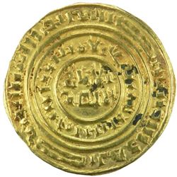 CRUSADERS of Acre: "al-Amir al-Mansur, 1101-1130," AV bezant (3.77g), "Misr" (blundered), ND