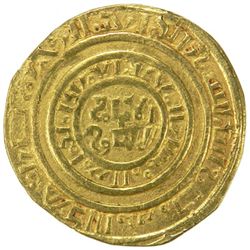 CRUSADERS of Acre: "al-Amir al-Mansur", circa 1200, AV bezant (3.51g), "Misr", ND