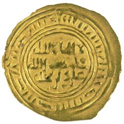 SULAYHID: Queen 'Arwa bint Ahmad, 1091-1137, AV 1/2 dinar (1.21g), Dhu Jibla, ND