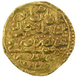 OTTOMAN EMPIRE: Murad III, 1574-1595, AV sultani (3.45g), Kostantiniye, AH982