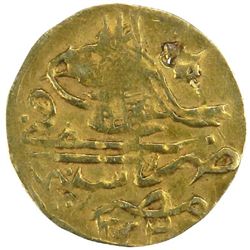 EGYPT: Mahmud II, 1808-1839, AV 1/2 zeri mahbub (1.04g), Misr, AH1223 year 8