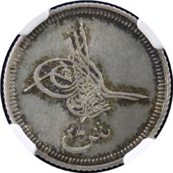 EGYPT: AR 2 1/2 qirsh, Misr, AH1277 year 4