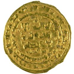GHAZNAVID: Mahmud, 999-1030, AV dinar (2.75g), Nishapur, AH418