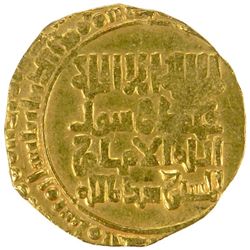 GREAT SELJUQ: Sanjar, 1118-1157, AV dinar (3.79g), Nishapur, AH(52)1