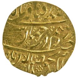 ZAND: Karim Khan, 1753-1779, AV 1/4 mohur (2.71g), Kashan, AH1187