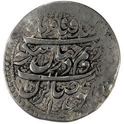 ZAND: Karim Khan, 1753-1779, AR abbasi (4.32g), Yazd, AH1186