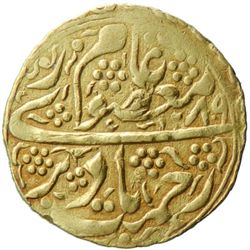 MANGHIT OF BUKHARA: Muzaffar al-Din, 1860-1886, AV tilla (4.55g), Bukhara, AH1289//1289