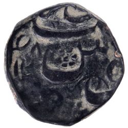 CIVIC COPPER: AE falus (7.95g), Peshawar, AH1248