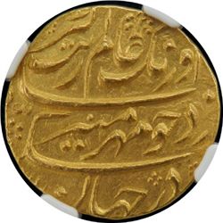 MUGHAL: Aurangzeb, 1658-1707, AV mohur, Multan, year 3