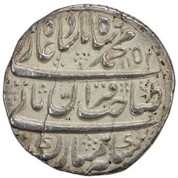 MUGHAL: Muhammad Shah, 1719-1748, AR rupee (11.29g), Shahjahanabad, AH1152 year 22