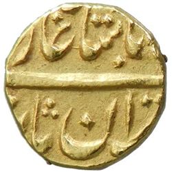 MUGHAL: Muhammad Shah, 1719-1748, AV 1/2 mohur (5.41g), Shahjahanbad (Delhi), ND