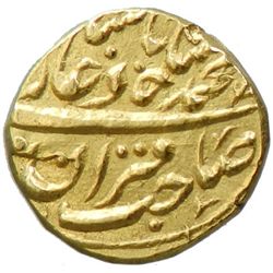 MUGHAL: Muhammad Shah, 1719-1748, AV 1/2 mohur (5.47g), Sind, year 12