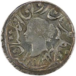 BHARATPUR: Queen Victoria, after 1858, AR nazarana rupee (11.07g), Braj Indrapur, 1858//VS1914