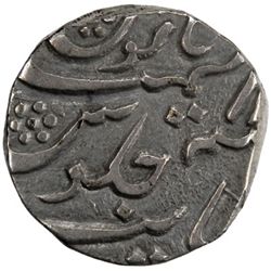 CAMBAY: Ja'far Ali Khan, 1880-1915, AR 1/2 rupee (5.73g), Khambayat, AH1313 year 17