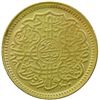 Image 2 : HYDERABAD: Mir Mahbub Ali Khan, 1869-1911, AV 1/2 ashrafi (5.58g), Farkhanda Bunyad, AH1328 year 43