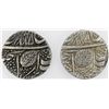 Image 2 : SIKH EMPIRE:LOT of 2 nanakshahi rupees, VS1885//98 and 98 of KM-22.5, ef condition