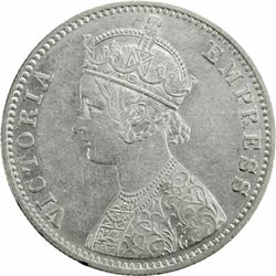 BRITISH INDIA: Victoria, 1857-1901, AR rupee, 1897-C