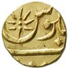 Image 2 : BOMBAY PRESIDENCY: AV panchia (1/3 mohur) (3.86g), "Surat" (Bombay), year 46 (frozan)