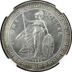 GREAT BRITAIN: George V, 1910-1936, AR trade dollar, 1930-B
