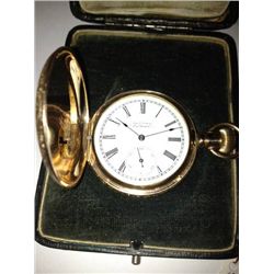 VINTAGE AMERICAN WALTHAM GOLD PLATED OCKETWATCH IN ORIGINAL BOX, 4883239