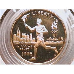 1996-W $5 Gold Olympic Gem Pf65 Cameo