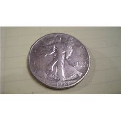 1938- D WALKING LIBERTY HALF DOLLAR, G