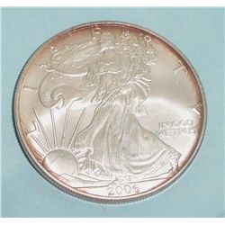 2006 .999 PURE SILVER ONE TROY OZ ROUND AMERICAN EAGLE