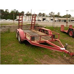 SHOPBUILT 12' T/A TAG TRAILER W/RAMPS (BILL O