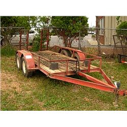 SHOPBUILT 12' T/A TAG TRAILER W/RAMPS (BILL O