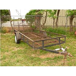 SHOPBUILT 13' S/A TAG TRAILER W/TAILGATE (BIL