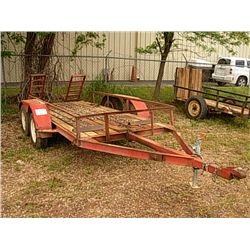 SHOPBUILT 12' T/A TAG TRAILER W/RAMPS