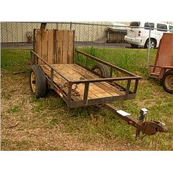 SHOPBUILT 8' S/A TAG TRAILER W/RAMPS