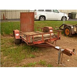 SHOPBUILT 8' S/A TAG TRAILER W/RAMPS