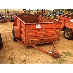 1988 PARKHURST 8'X5' S/A TAG TRAILER