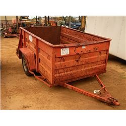 1988 PARKHURST 8'X5' S/A TAG TRAILER