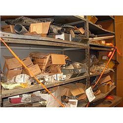 (1) LOT 2 METAL SHELVES W/PARTS