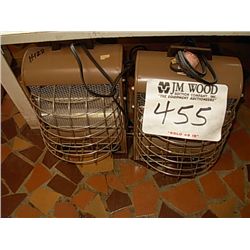 (1) LOT 2 ELECTRIC HEATERS