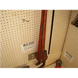 (1) LOT 2 PIPE WRENCHES