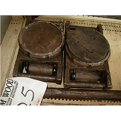 (1) LOT 2 HILLMAN ROLLERS W/HANDLE