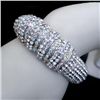 Image 1 : Clear Swarovski Crystal Classic Style Bangle Cuff Brace