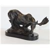 Image 2 : Magnificent Bronze Sculpture Moose in the Marsh