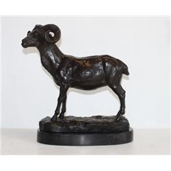 Splendid Bronze Sculpture Big Horn Sheep