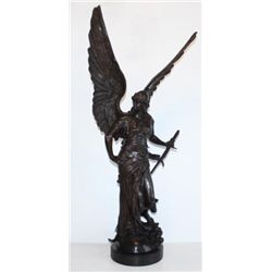 Enormous Bronze Sculpture Aurora Winged Victory God