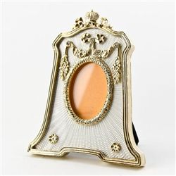 Silver Enameled Faberge Frame