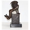 Image 2 : Beautiful Horned Hooved Mermaid Bronze Sculpture Afte