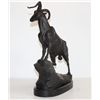 Image 2 : Regal Bronze Sculpture Ram on a Rock Edge