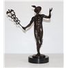 Image 1 : Superb Nude Mercury and Caduceus Bronze Sculpture Aft