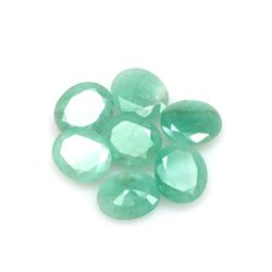 Natural 21.85ctw Emerald Oval (7) Stone
