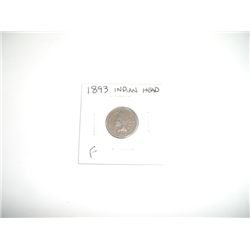 1893 Indian Head Penny *FINE GRADE - NICE COIN*!!